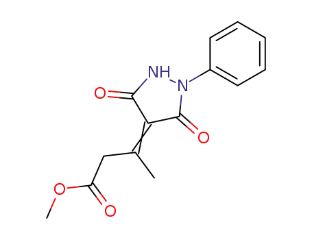 Butanoic acid, 3-(3,5-dioxo-1-phenyl-4-pyrazolidinylidene)-, methyl
ester