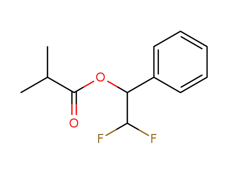 Molecular Structure of 124095-26-7 (Isobutyric acid 2,2-difluoro-1-phenyl-ethyl ester)