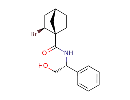 (1S,2S,4R)-2-Bromo-bicyclo[2.2.1]heptane-1-carboxylic acid ((R)-2-hydroxy-1-phenyl-ethyl)-amide