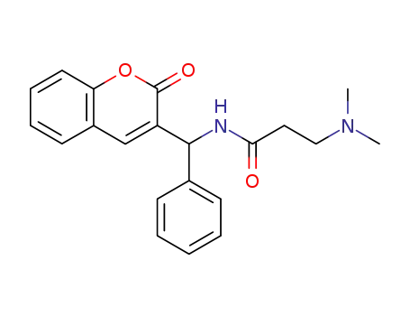 3-<1-(3-dimethylaminopropanoyl)aminobenzyl>-2H-1-benzopyran-2-one