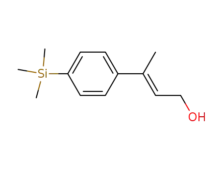 Molecular Structure of 151774-88-8 (2-Buten-1-ol, 3-[4-(trimethylsilyl)phenyl]-, (E)-)