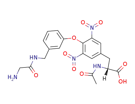 D-Tyrosine,
N-acetyl-O-[3-[[(aminoacetyl)amino]methyl]phenyl]-3,5-dinitro-