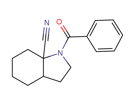 Molecular Structure of 101288-56-6 (1-benzoyl-octahydro-indole-7a-carbonitrile)