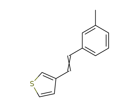 Molecular Structure of 94058-77-2 (Thiophene, 3-[2-(3-methylphenyl)ethenyl]-)
