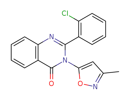 4(3H)-Quinazolinone, 2-(2-chlorophenyl)-3-(3-methyl-5-isoxazolyl)-