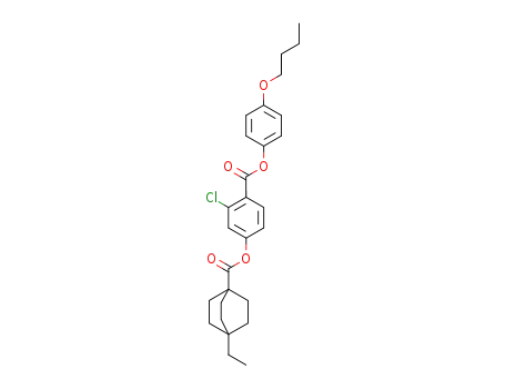 4-Ethyl-bicyclo[2.2.2]octane-1-carboxylic acid 4-(4-butoxy-phenoxycarbonyl)-3-chloro-phenyl ester