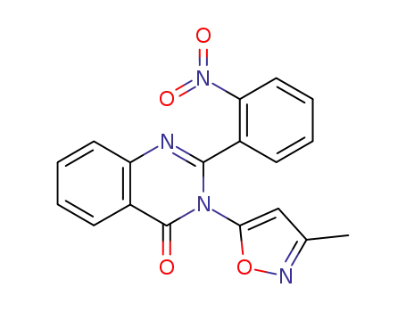 4(3H)-Quinazolinone, 3-(3-methyl-5-isoxazolyl)-2-(2-nitrophenyl)-