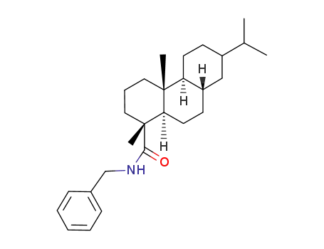 Molecular Structure of 58499-40-4 (1-Phenanthrenecarboxamide,
tetradecahydro-1,4a-dimethyl-7-(1-methylethyl)-N-(phenylmethyl)-)