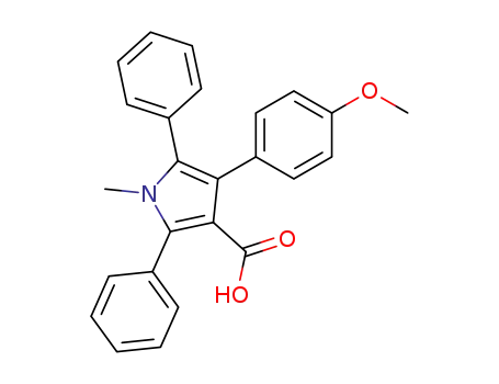 4-(4-methoxyphenyl)-1-methyl-2,5-diphenylpyrrole-3-carboxylic acid
