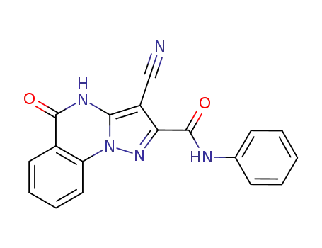 Pyrazolo[1,5-a]quinazoline-2-carboxamide,
3-cyano-4,5-dihydro-5-oxo-N-phenyl-