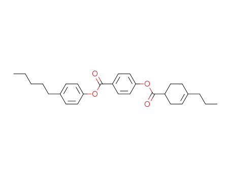 Benzoic acid, 4-[[(4-propyl-3-cyclohexen-1-yl)carbonyl]oxy]-,
4-pentylphenyl ester