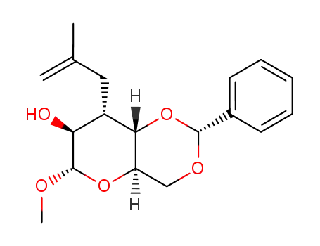 methyl 4,6-O-benzylidene-3-deoxy-3-C-(2-methylprop-2-enyl)-α-D-altroside