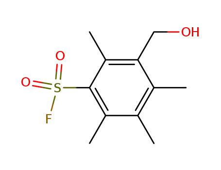 Molecular Structure of 95118-24-4 (Benzenesulfonyl fluoride, 3-(hydroxymethyl)-2,4,5,6-tetramethyl-)