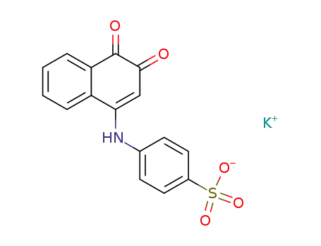 Molecular Structure of 124534-95-8 (potassium 1,2-naphthoquinone-4-(N-aminophenylen-4-sulphonate))