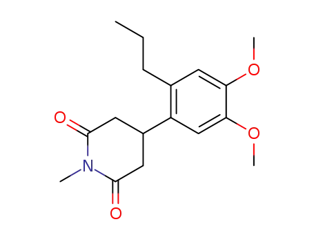 β-(2-n-propyl-4,5-dimethoxyphenyl)-N-methylglutarimide