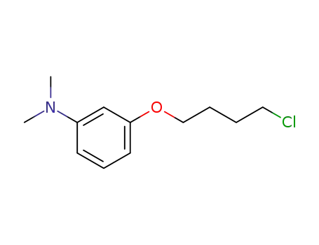 Molecular Structure of 143916-45-4 (Benzenamine, 3-(4-chlorobutoxy)-N,N-dimethyl-)