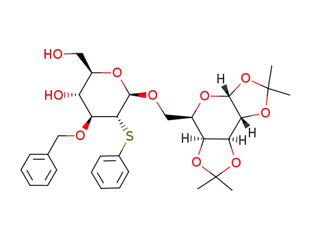 6'-(1',2':3',4'-diisopropylidenegalactopyranosyl) 3-O-benzyl-2-deoxy-2-(phenylthio)-β-D-glucopyranoside