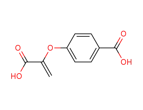 Molecular Structure of 16929-38-7 (α-(4-Carboxy-phenoxy)-acrylsaeure)