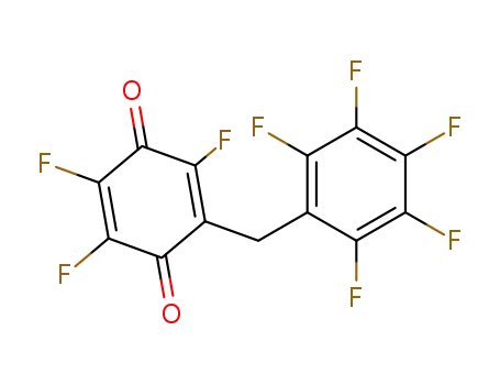 Molecular Structure of 5736-53-8 (3,4,6-Trifluoro-2,5-dioxo-3,6-cyclohexadien-1-yl-pentafluorphenylmethan)