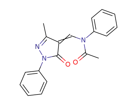 <i>N</i>-(3-methyl-5-oxo-1-phenyl-1,5-dihydro-pyrazol-4-ylidenemethyl)-<i>N</i>-phenyl-acetamide