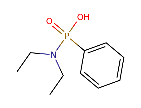 Molecular Structure of 88869-29-8 (Phosphonamidic acid, N,N-diethyl-P-phenyl-)