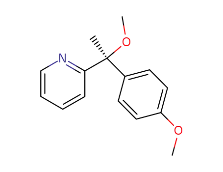 (-)-(R)-2-<1-methoxy-1-(4-methoxyphenyl)ethyl>pyridine