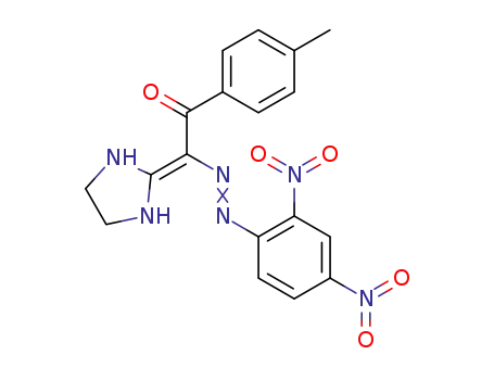 2-(2,4-Dinitro-phenylazo)-2-imidazolidin-2-ylidene-1-p-tolyl-ethanone