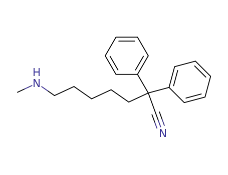 7-methylamino-2,2-diphenyl-heptanenitrile