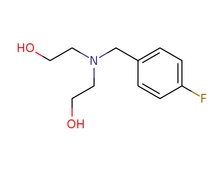 Molecular Structure of 2995-38-2 (Ethanol, 2,2'-[[(4-fluorophenyl)methyl]imino]bis-)