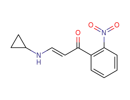 3-(cyclopropylamino)-1-(2-nitrophenyl)prop-2-en-1-one