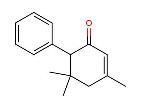 Molecular Structure of 16776-16-2 (2-Cyclohexen-1-one, 3,5,5-trimethyl-6-phenyl-)