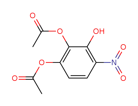 Molecular Structure of 32904-65-7 (4-Nitropyrogallol-1.2-diacetat)