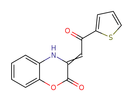 Molecular Structure of 339026-80-1 (2H-1,4-Benzoxazin-2-one, 3,4-dihydro-3-[2-oxo-2-(2-thienyl)ethylidene]-)