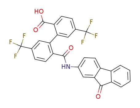 2'-(9-Oxo-9H-fluoren-2-ylcarbamoyl)-5,5'-bis-trifluoromethyl-biphenyl-2-carboxylic acid