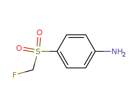 Molecular Structure of 35216-38-7 (Benzenamine, 4-[(fluoromethyl)sulfonyl]-)