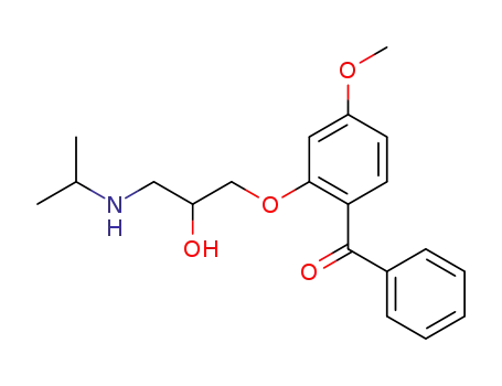 3-<2-Benzoyl-5-methoxy-phenoxy>-1-isopropylamino-propanol-(2)