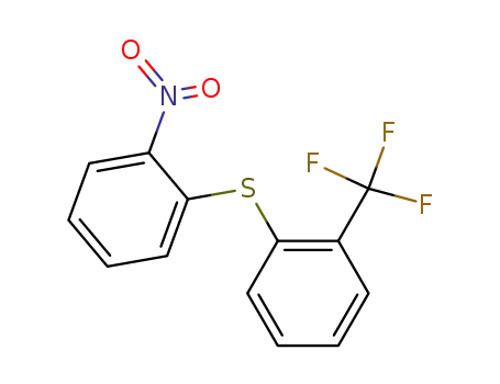 Molecular Structure of 61174-08-1 (Benzene, 1-[(2-nitrophenyl)thio]-2-(trifluoromethyl)-)