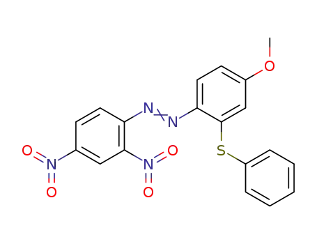 Molecular Structure of 1657-78-9 (6-<2,4-Dinitro-benzolazo>-3-methoxy-diphenylsulfid)
