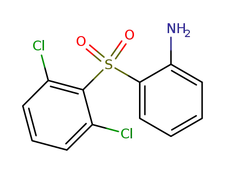Molecular Structure of 61174-37-6 (Benzenamine, 2-[(2,6-dichlorophenyl)sulfonyl]-)