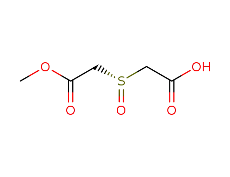 Molecular Structure of 156332-46-6 (Acetic acid, [(S)-(carboxymethyl)sulfinyl]-, 1-methyl ester)