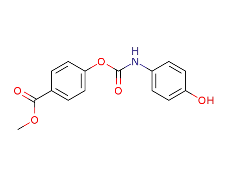 Molecular Structure of 41920-47-2 (4-(4-Hydroxy-phenylcarbamoyloxy)-benzoic acid methyl ester)