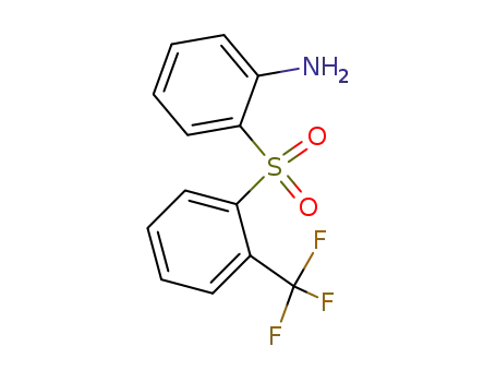 Molecular Structure of 61174-34-3 (Benzenamine, 2-[[2-(trifluoromethyl)phenyl]sulfonyl]-)