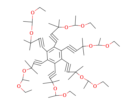 1,2,3,4,5,6-Hexakis-[3-(1-ethoxy-ethoxy)-3-methyl-but-1-ynyl]-benzene