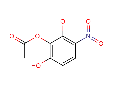 Molecular Structure of 32904-66-8 (4-Nitropyrogallol-2-acetat)