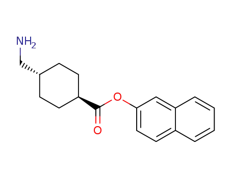 Molecular Structure of 61667-99-0 (Cyclohexanecarboxylic acid, 4-(aminomethyl)-, 2-naphthalenyl ester,
trans-)