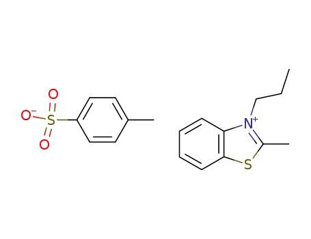 Molecular Structure of 60126-38-7 (Toluene-4-sulfonate2-methyl-3-propyl-benzothiazol-3-ium;)