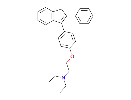 2-Phenyl-3-<4-(2-diaethylamino-aethoxy)-phenyl>-inden