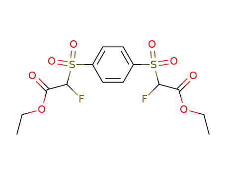 [4-(Ethoxycarbonyl-fluoro-methanesulfonyl)-benzenesulfonyl]-fluoro-acetic acid ethyl ester