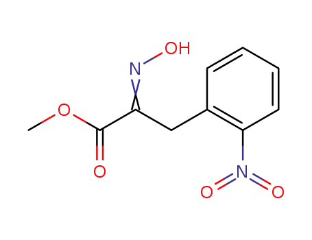 Molecular Structure of 24290-18-4 (2-Hydroxyimino-3-<2-nitro-phenyl>-propionsaeure-methylester)