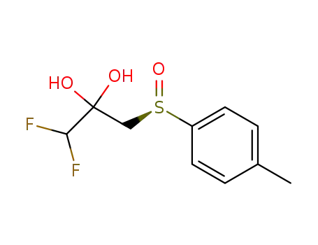 2,2-Propanediol, 1,1-difluoro-3-[(4-methylphenyl)sulfinyl]-, (R)-